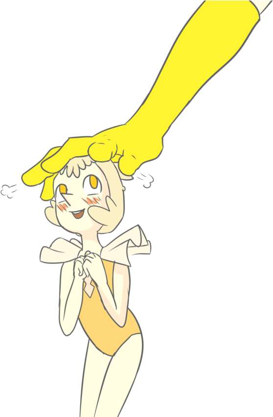 Finger Cartoon Yellow Black Mammal Vertebrate Fictional Clipart (680x850), Png Download