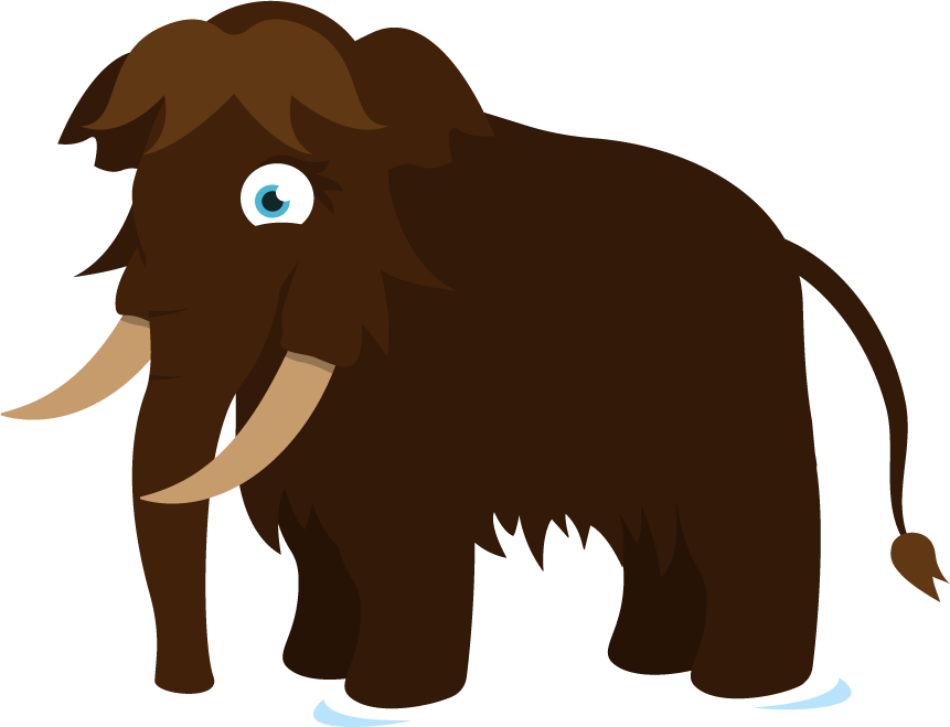 Mammoth - Woolly - Maths Games Clipart (861x659), Png Download