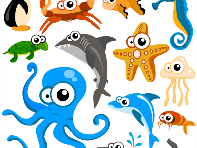 Sea Monster Clipart Nautical Sea - Png Download (640x480), Png Download