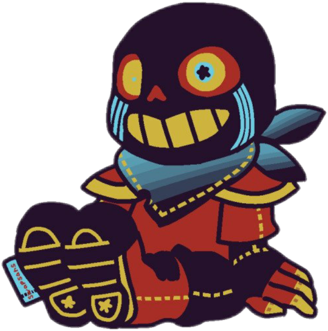 Undertale Errortale Underswap Error Sans Blubery Clipart (667x673), Png Download