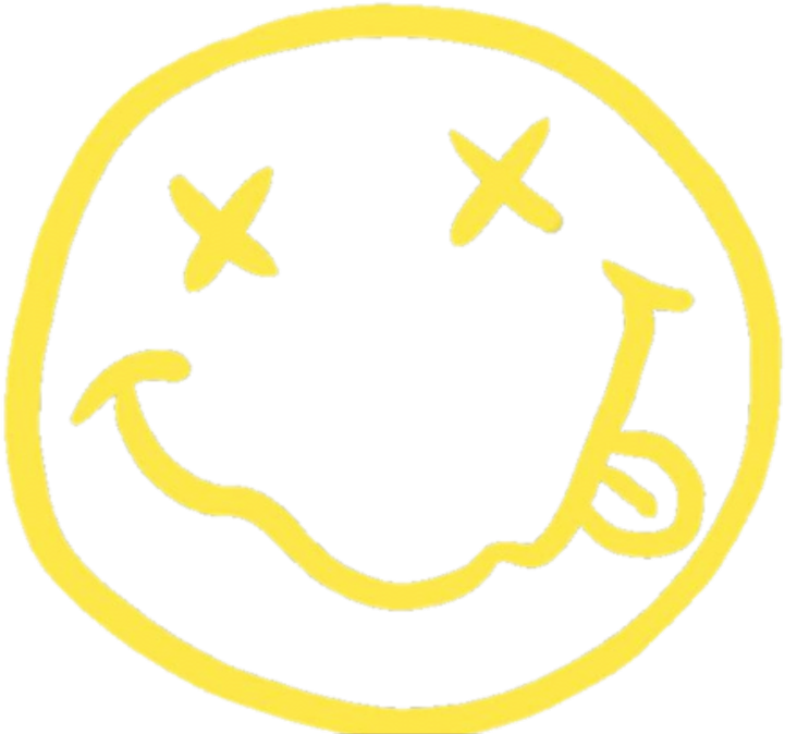Art Tumblr Edit Stckers Nirvana Yellow Madewithpicsart Clipart (1024x1024), Png Download