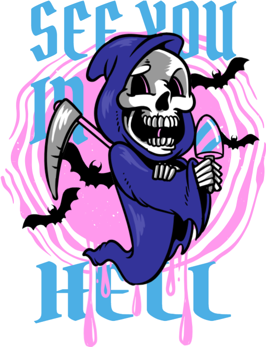 See You In Hell Clipart (539x720), Png Download