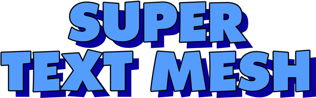 Super Text Mesh Documentation Clipart (1024x313), Png Download