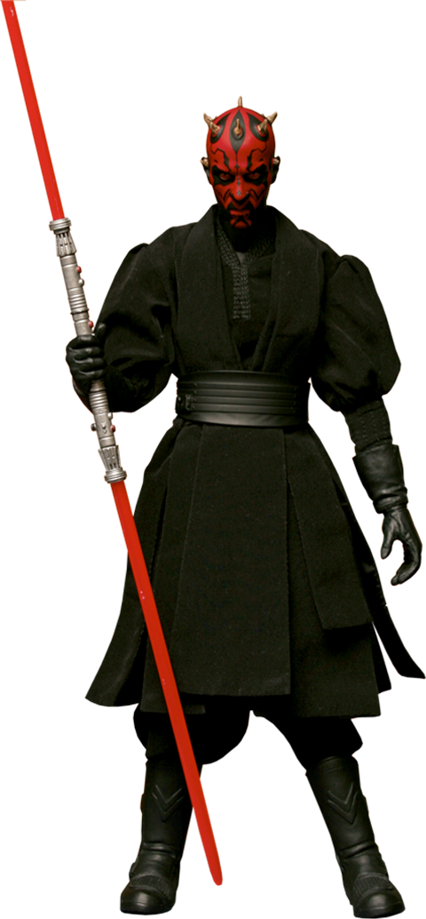 Darth Maul Sixth Scale Figure Clipart (400x861), Png Download