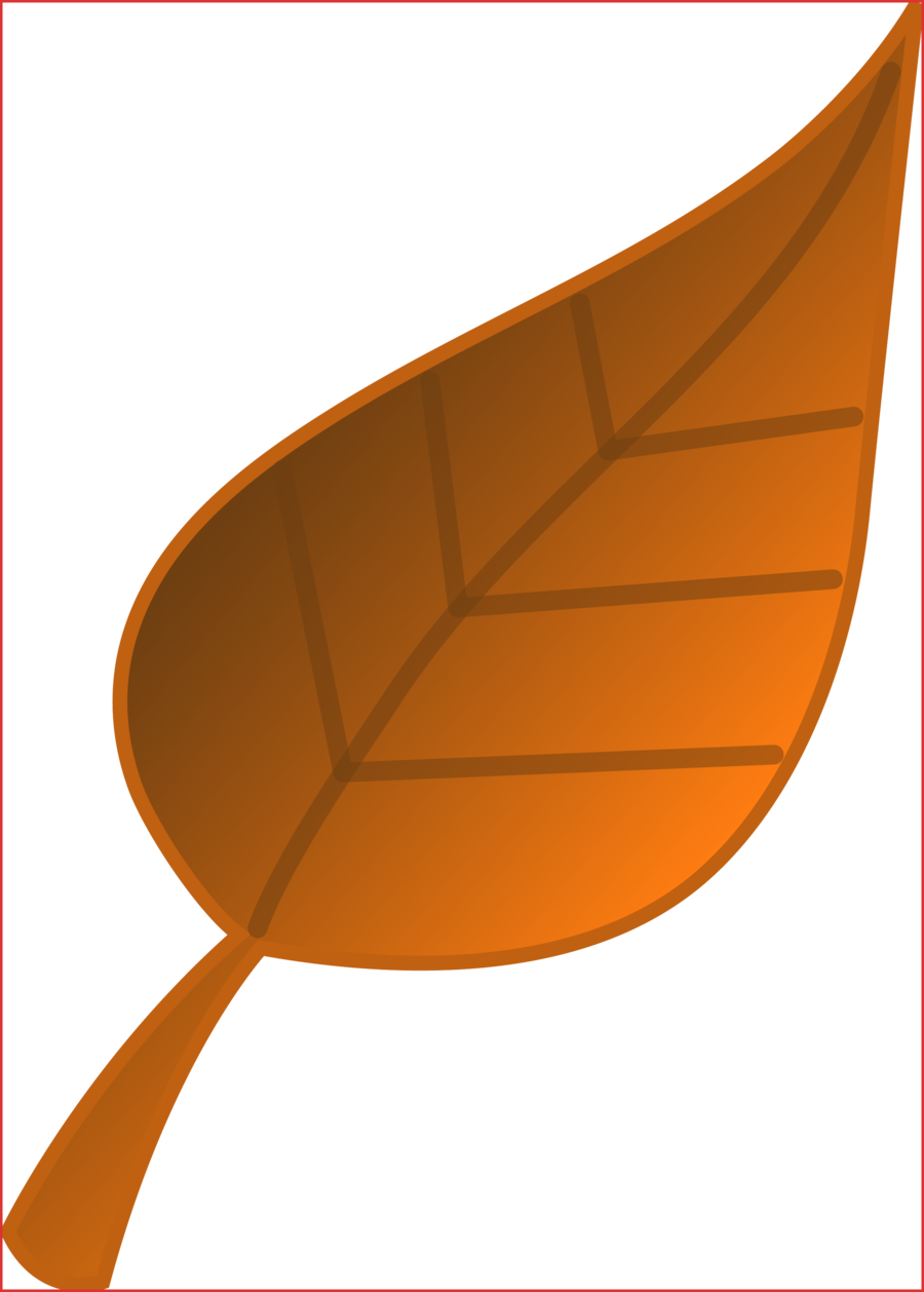 Clip Art Brown Leaf Clipart Leaf Clip Art - Png Download (900x1258), Png Download