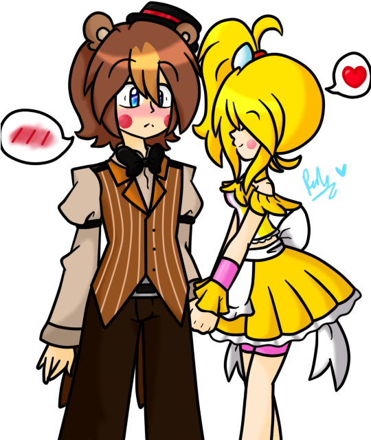 Toy Freddy X Toy Chica Clipart (539x650), Png Download