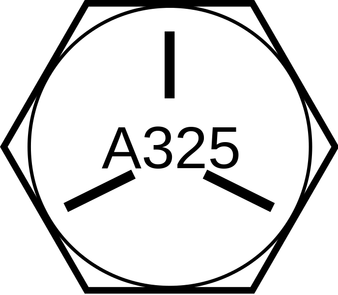 Hex Cap Screw-astm A325 Lines Clipart (688x600), Png Download
