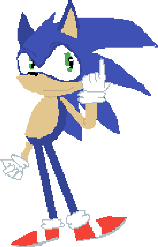 Horrible First Try At Drawing Sonic Clipart (800x1200), Png Download