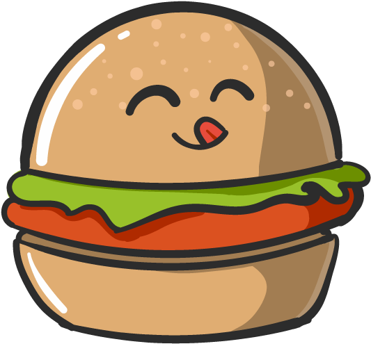 Foody Burger Clipart (618x618), Png Download