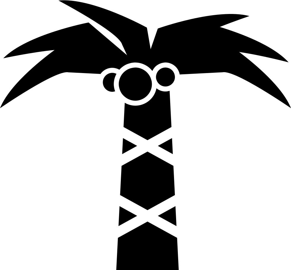 Coconut Tree Comments Clipart (980x909), Png Download