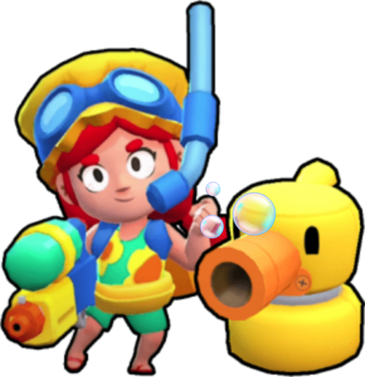 Ideaadd Bubble Effect To The Summer Skin Of Jessie's Clipart (720x745), Png Download