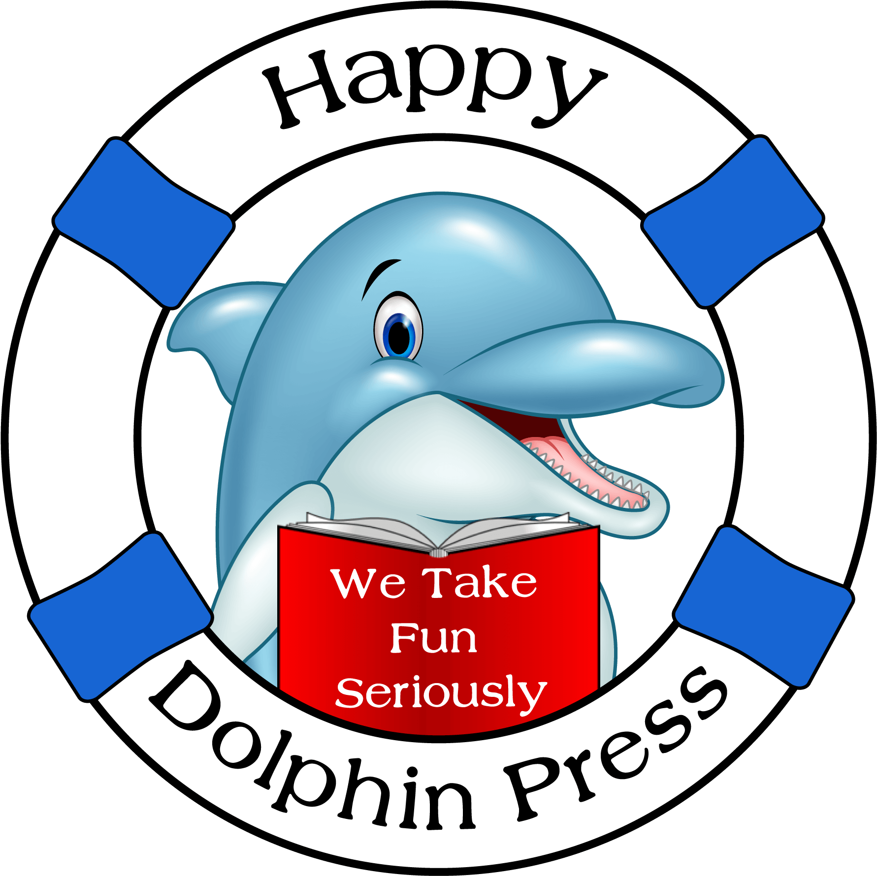 Happy Dolphin Press Clipart (1824x1840), Png Download