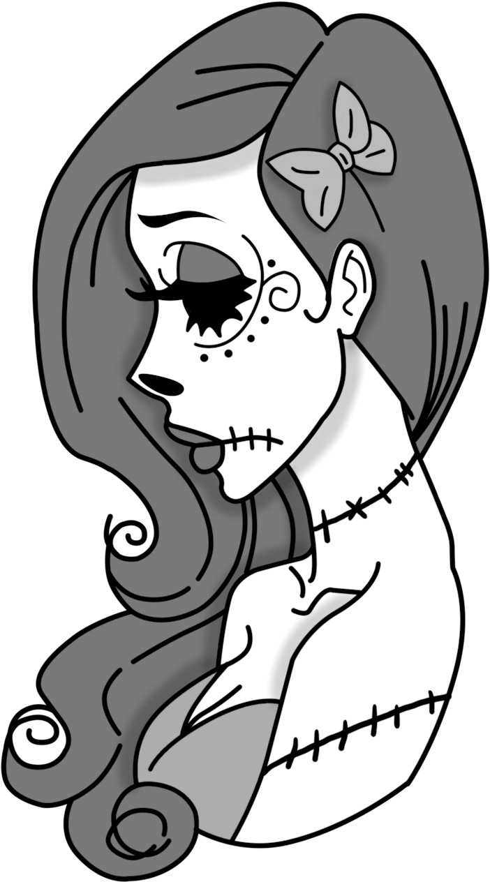 Owyn Degnen Corpse Ariel B W 1 Clipart (1000x1334), Png Download