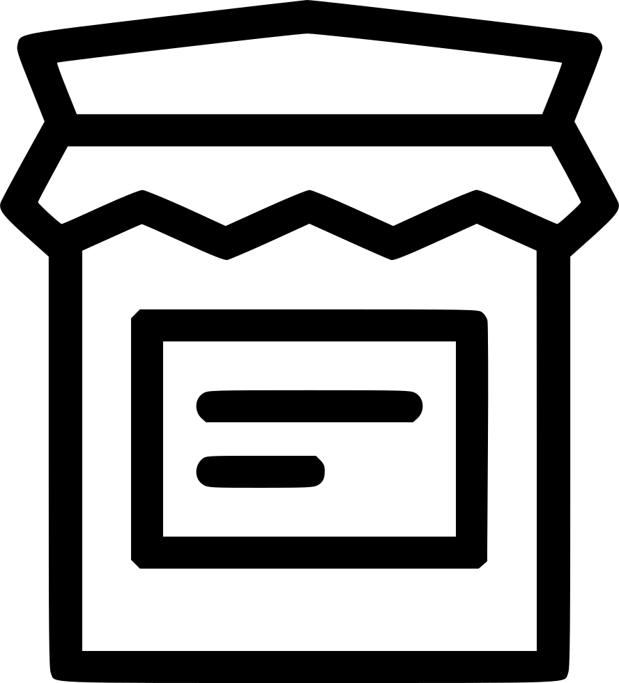 Jam Bottle Jar Food Sauce Comments Clipart (888x980), Png Download