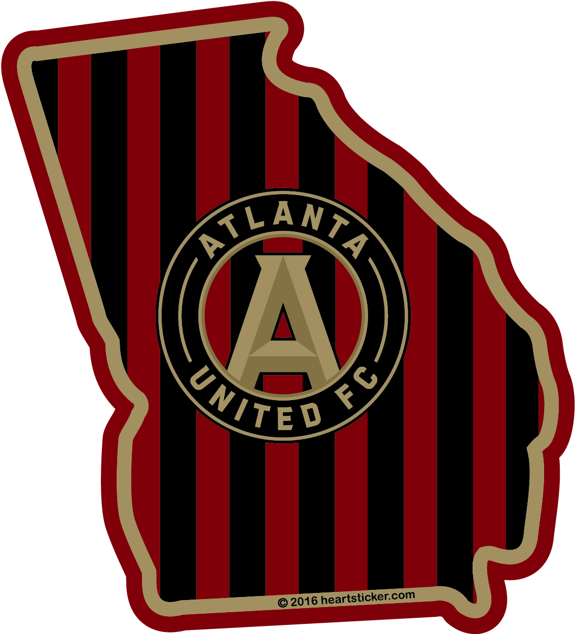 Atlanta United Fc, Atlanta Art, Major League Soccer, Clipart (1134x1250), Png Download