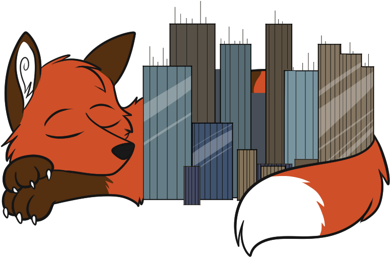 City Sleep Clipart (855x562), Png Download
