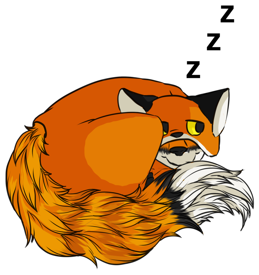 T Tail Sleep Sticker Clipart (1024x1024), Png Download
