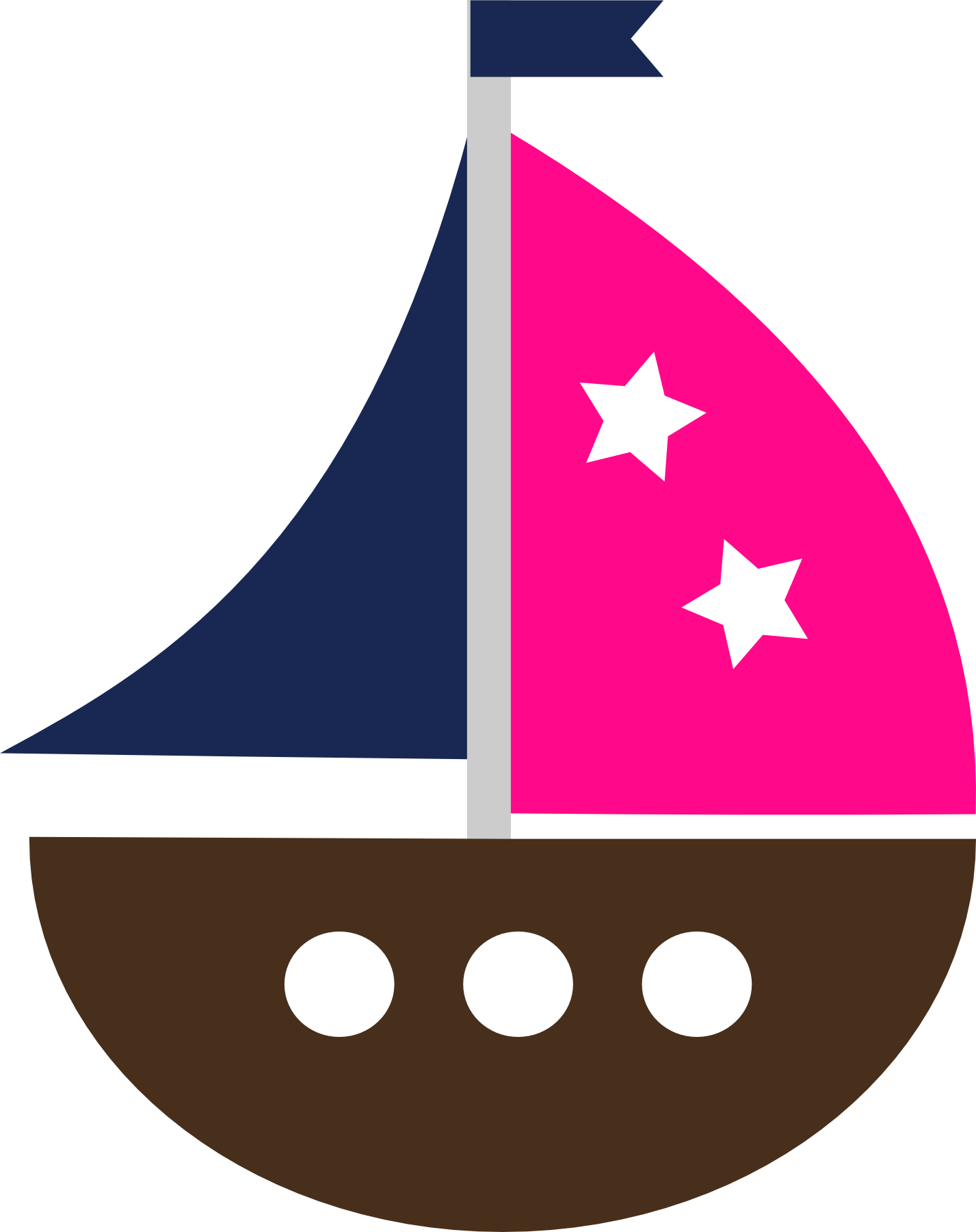 Sailboat Clipart (1427x1800), Png Download