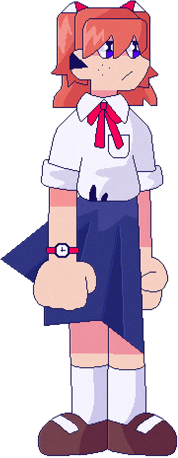 “concept Art Asuka Looks Like A Nerd ” Clipart (600x1000), Png Download