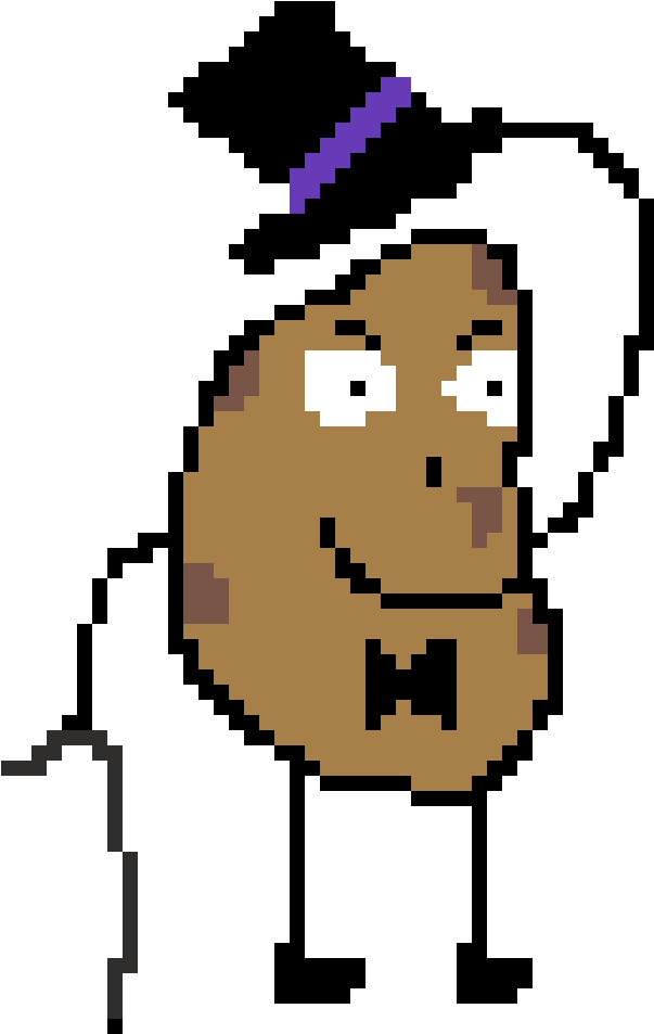 Potato In A Top Hat Clipart (1400x1400), Png Download