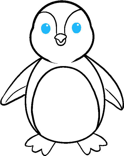 How To Draw Penguin Clipart (680x678), Png Download