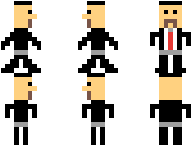 Fbi Pixel Man Clipart (1125x900), Png Download