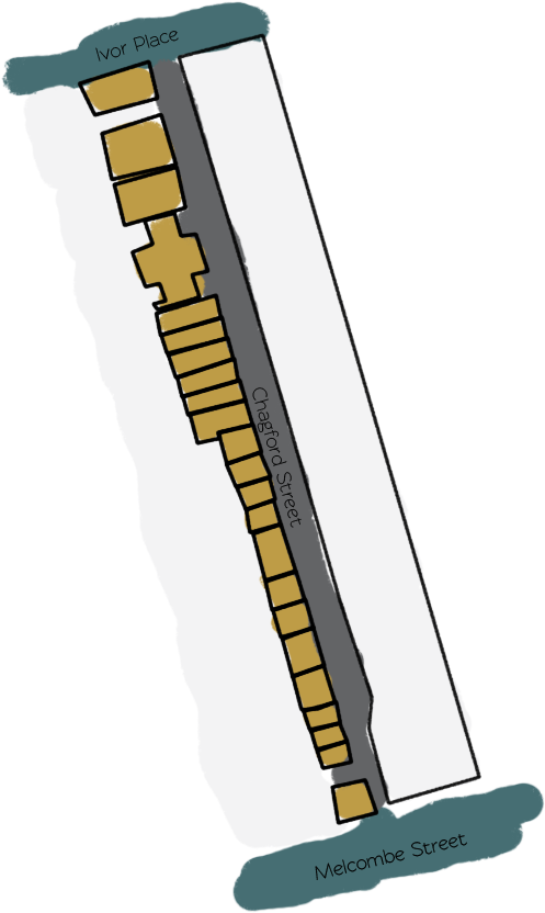 Chagford Street - Everchanging Mews Clipart (594x934), Png Download