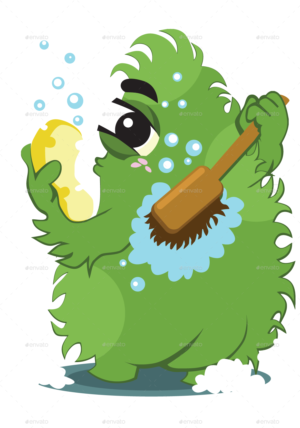 A Pack Of Monsters Clipart (1181x1676), Png Download