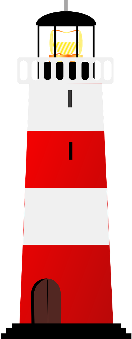 Lighthouse Sea Light Beach Png Image Clipart (640x1280), Png Download