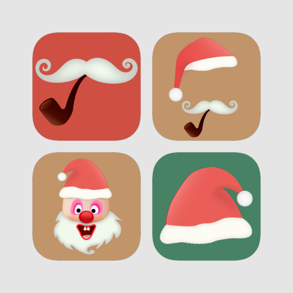 Santa Sticker Pack Bundle On The App Store Clipart (600x600), Png Download