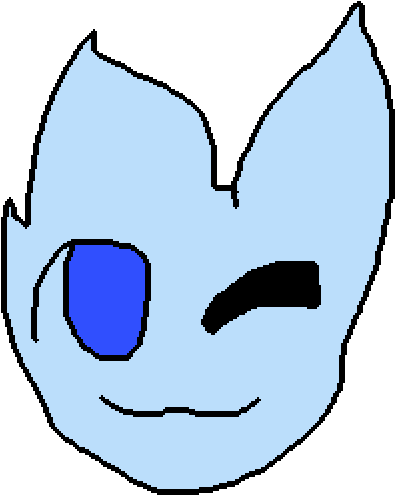 A Blue Cat Clipart (1000x1000), Png Download
