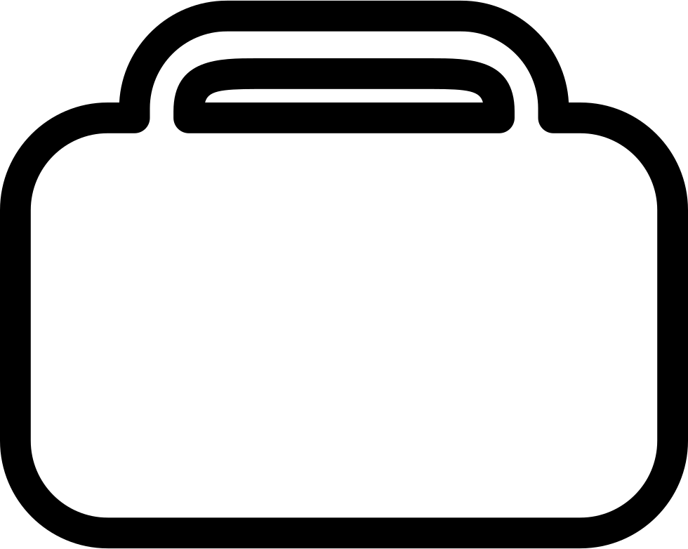 Baggage Rounded Rectangular Outlined Tool Comments Clipart (980x782), Png Download