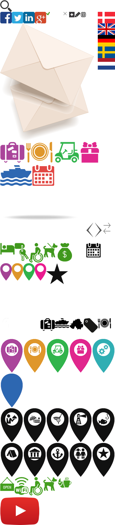 Samsø Has Accommodation For Every Taste And Pocketbook Clipart (400x1900), Png Download