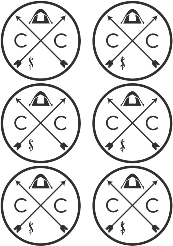 Camp Store Labels Clipart (630x815), Png Download