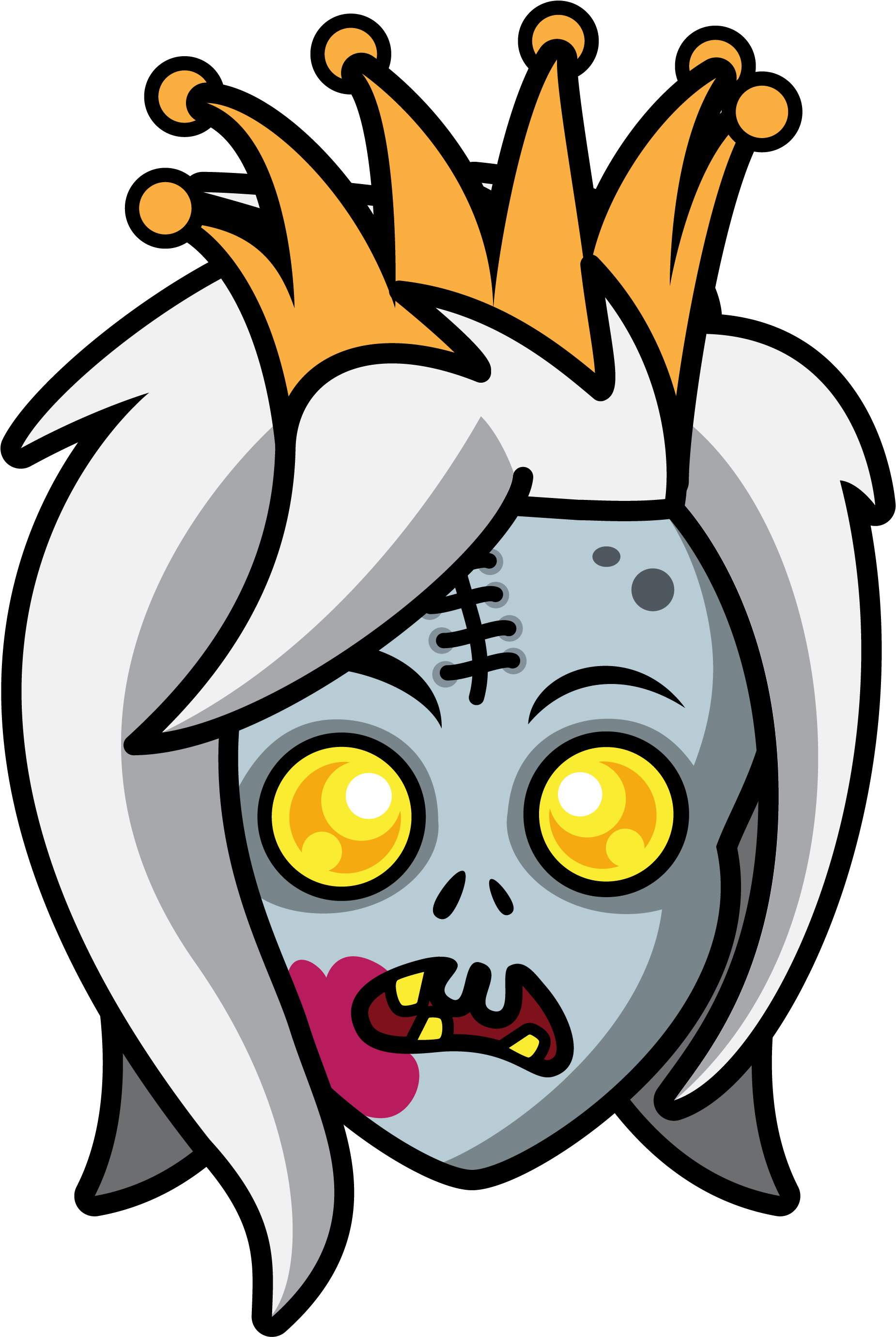 The Zombie Queen Clipart (2168x3101), Png Download