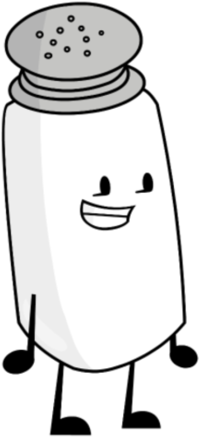 Salty Salt Clipart (400x857), Png Download