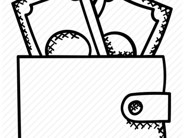 Drawn Purse Pocketbook Clipart (640x480), Png Download