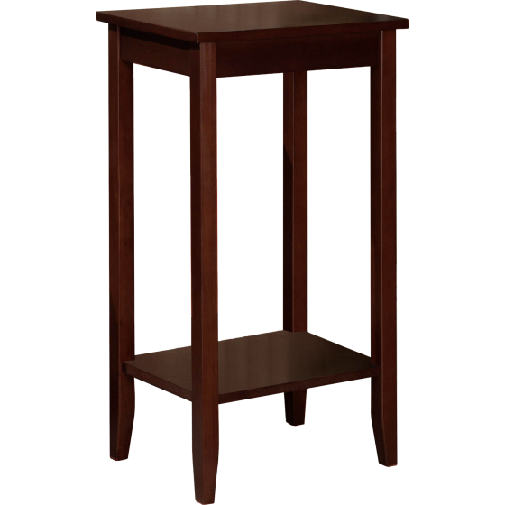 Dhp Rosewood Tall Small Space Square End Table Coffee Clipart (560x560), Png Download