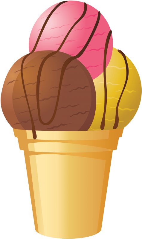 Download Tricolor Ice Cream Cone Clipart Png Photo Transparent Png (480x810), Png Download