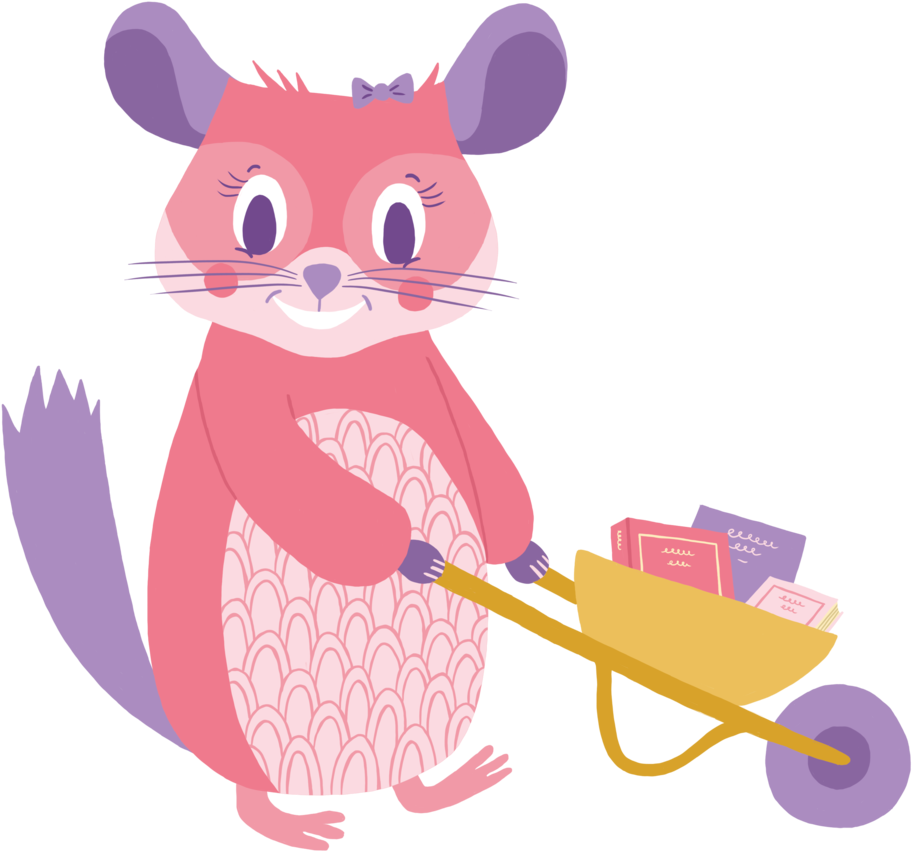 Clara The Chinchilla Clipart (1000x1021), Png Download