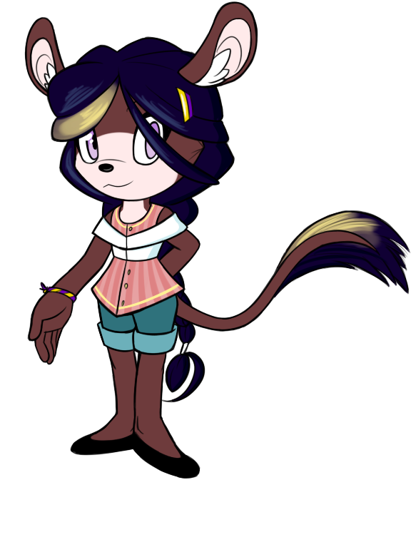 Young Knuckles Emily The Chinchilla Clipart (616x915), Png Download