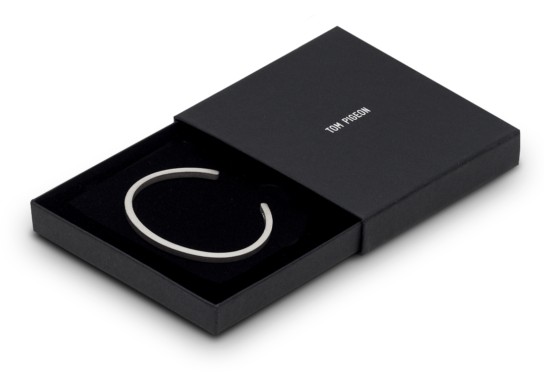 Tom Pigeon Jewellery Beton Unisex Bangle Small Sol Clipart (1100x900), Png Download