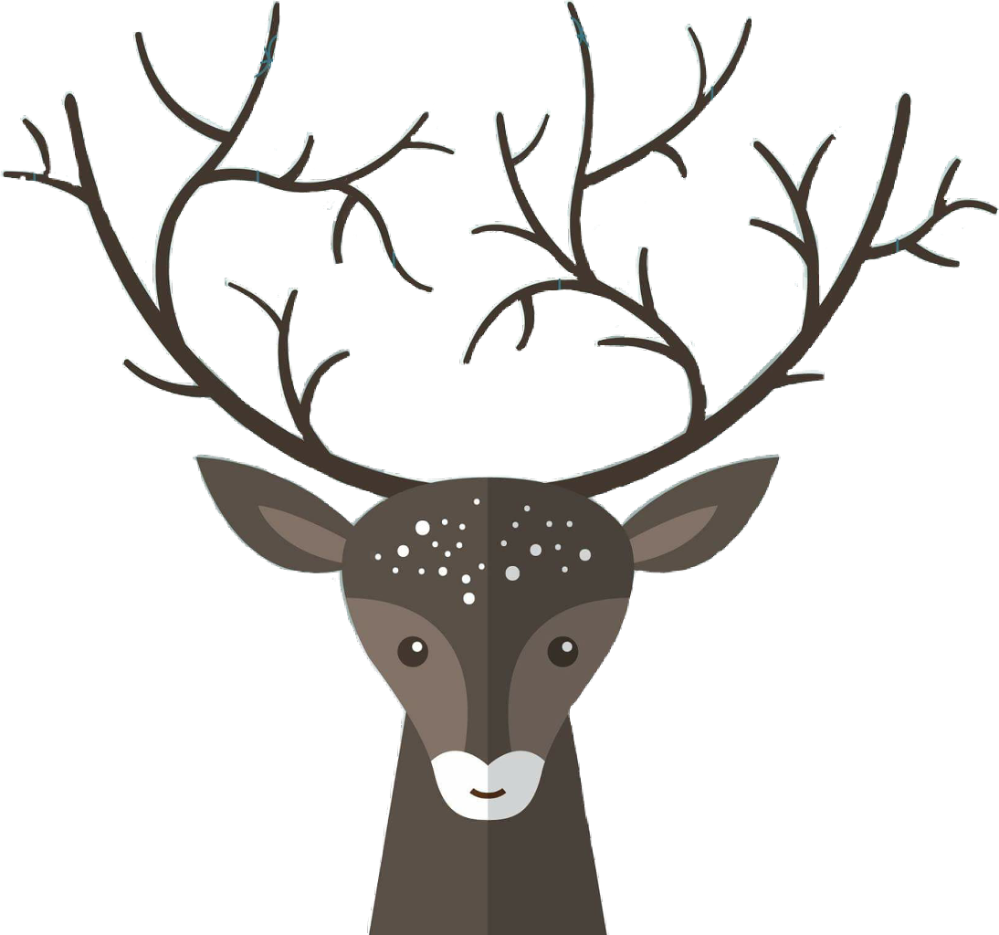 Buck Forrest Hunting Deer Cute Outdoors Freetoedit Clipart (1094x1024), Png Download