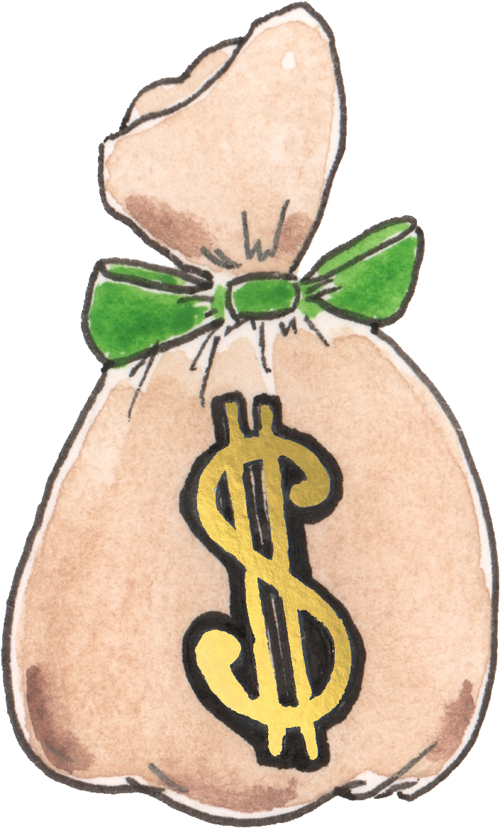 Money Bag Clipart (1200x1200), Png Download