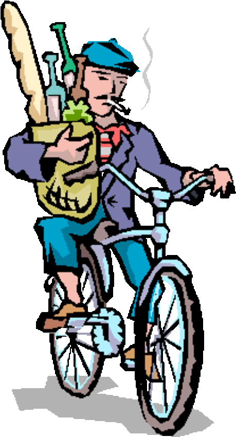 Beret And Baguette Clipart (480x858), Png Download