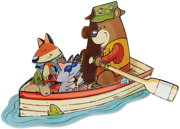 Woodland Friends Centerpiece Clipart (600x600), Png Download