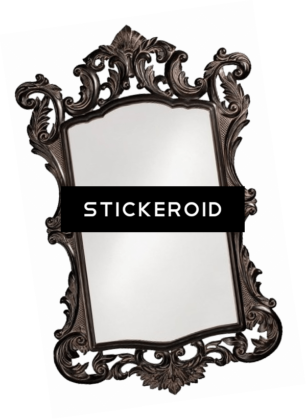 Vintage Bronze Mirror Clipart (599x821), Png Download