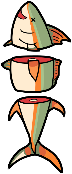 Tuna Fish Charm Clipart (800x800), Png Download