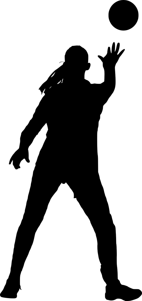 Sport Handball Silhouette Clipart (483x1024), Png Download
