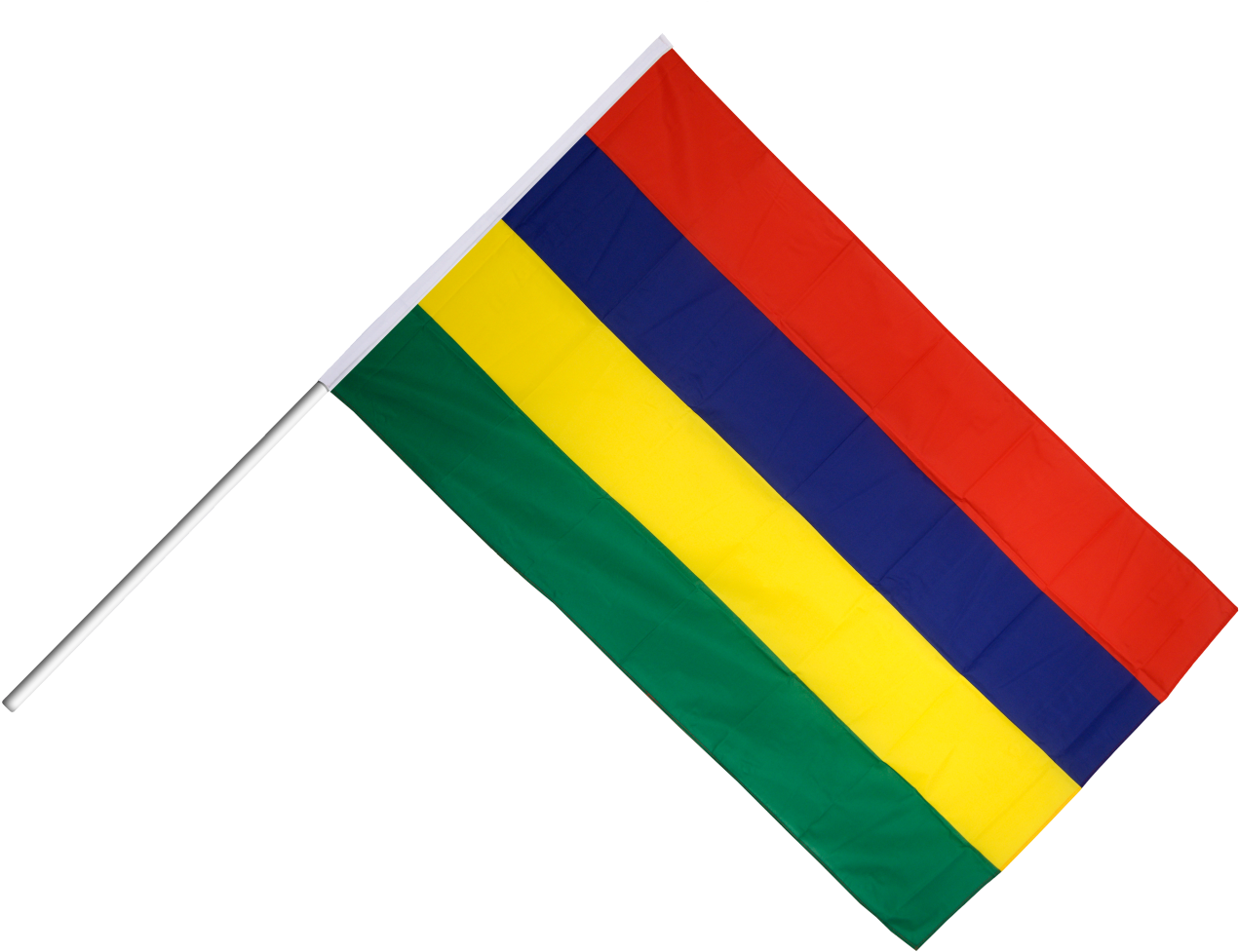Mauritius Hand Waving Flag Clipart (1500x1124), Png Download